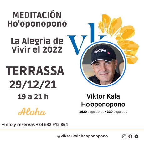 Meditación Ho'oponopono Terrassa con Viktor Kala