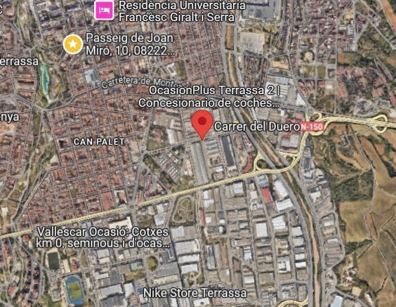 Hombre herido por una cuchillada al intentar mediar en una pelea en Terrassa. Ubicación de la calle Duero.
