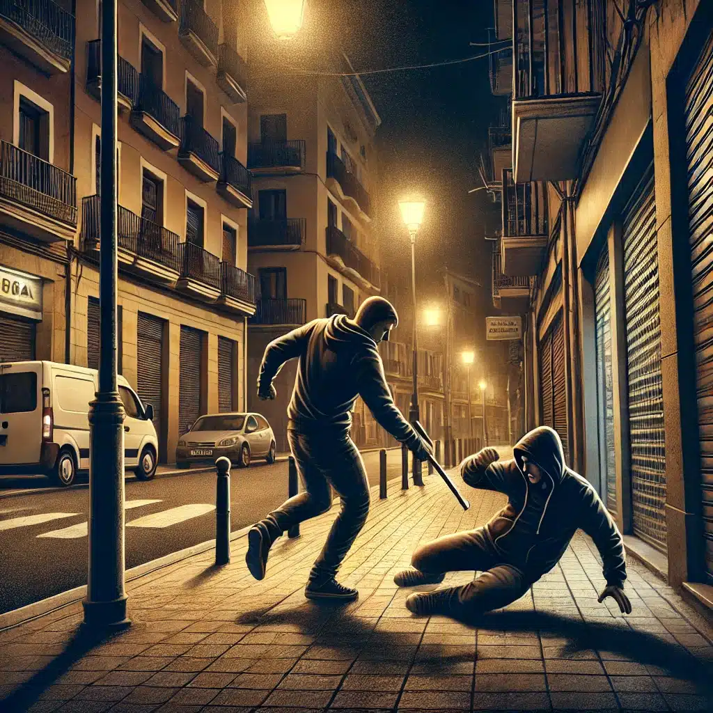 Nueva agresión de un magrebí en Terrassa un hombre golpeado con barra de hierro para robarle el móvil. Imagen representativa del robo.