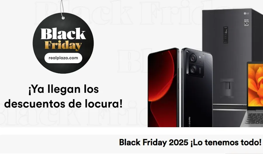 Black Friday, el día de las grandes oportunidades. Página de Real Plaza.