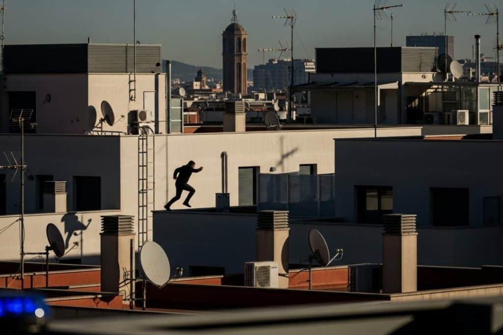 Detenido en Terrassa tras agredir a una agente y una espectacular fuga por los tejados