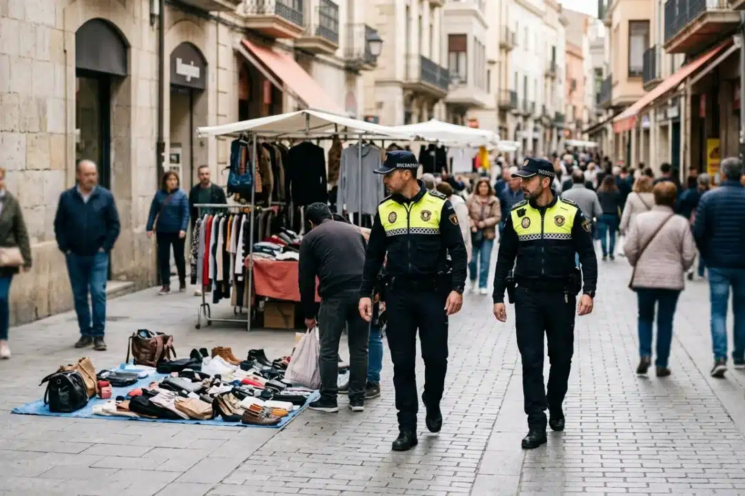 Terrassa intensifica la lucha contra la venta ambulante ilegal y el «top manta»